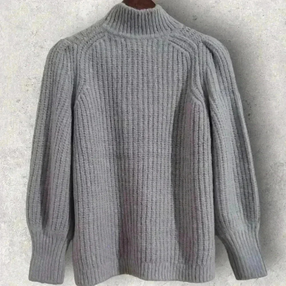 Spanx Ribbed Fluffy High Neck Jumper - Picture 4 of 5